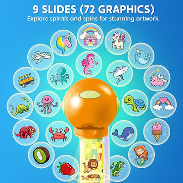 Creative Image Projector Kit for Kids with 72 Designs