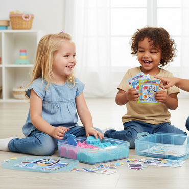 Bluey Stackable Sensory Case With Bluey Stickers