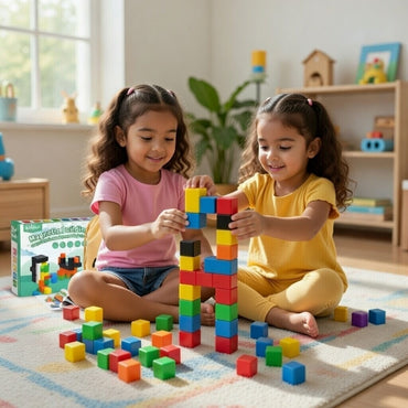 Colorful Magnetic Building Cubes 54PCS
