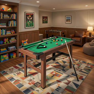 Compact Kids Billiard Table 48-Inch with Accessories