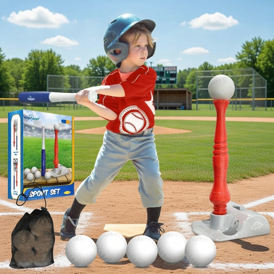 Kids Tee Ball Starter Set with Bat, Tee and Balls
