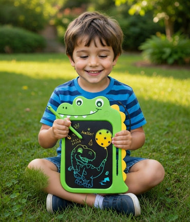 Dino Sketch Pad for Kids: LCD Doodle Board & Drawing Tablet