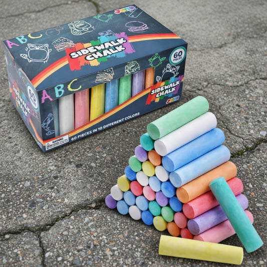 Multi Colored Sidewalk Chalk (60 pc)