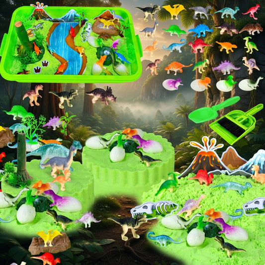 Jurassic Landscape Dinosaur Sensory Bin (47 pcs)