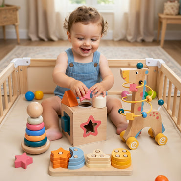 Montessori Inspired 4-in-1 Learning Kit for Toddlers