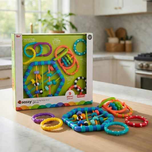Sassy Busy Bands Take Along Teether Toys