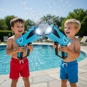 Rechargeable Bubble Gun Machine for Kids