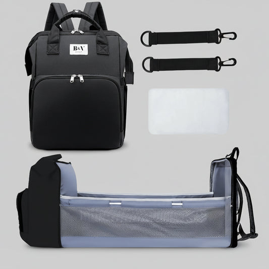 B&V Multi-functional backpack, diaper bag & changing station