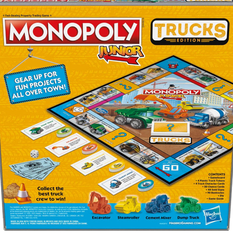 Hasbro Gaming Monopoly Junior Trucks Edition
