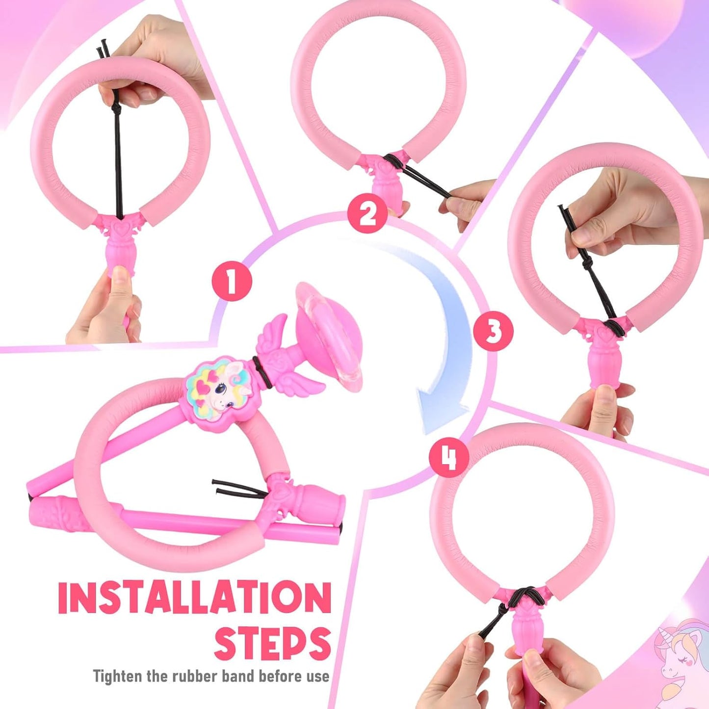 Unicorn Flash Skip Ball for Kids