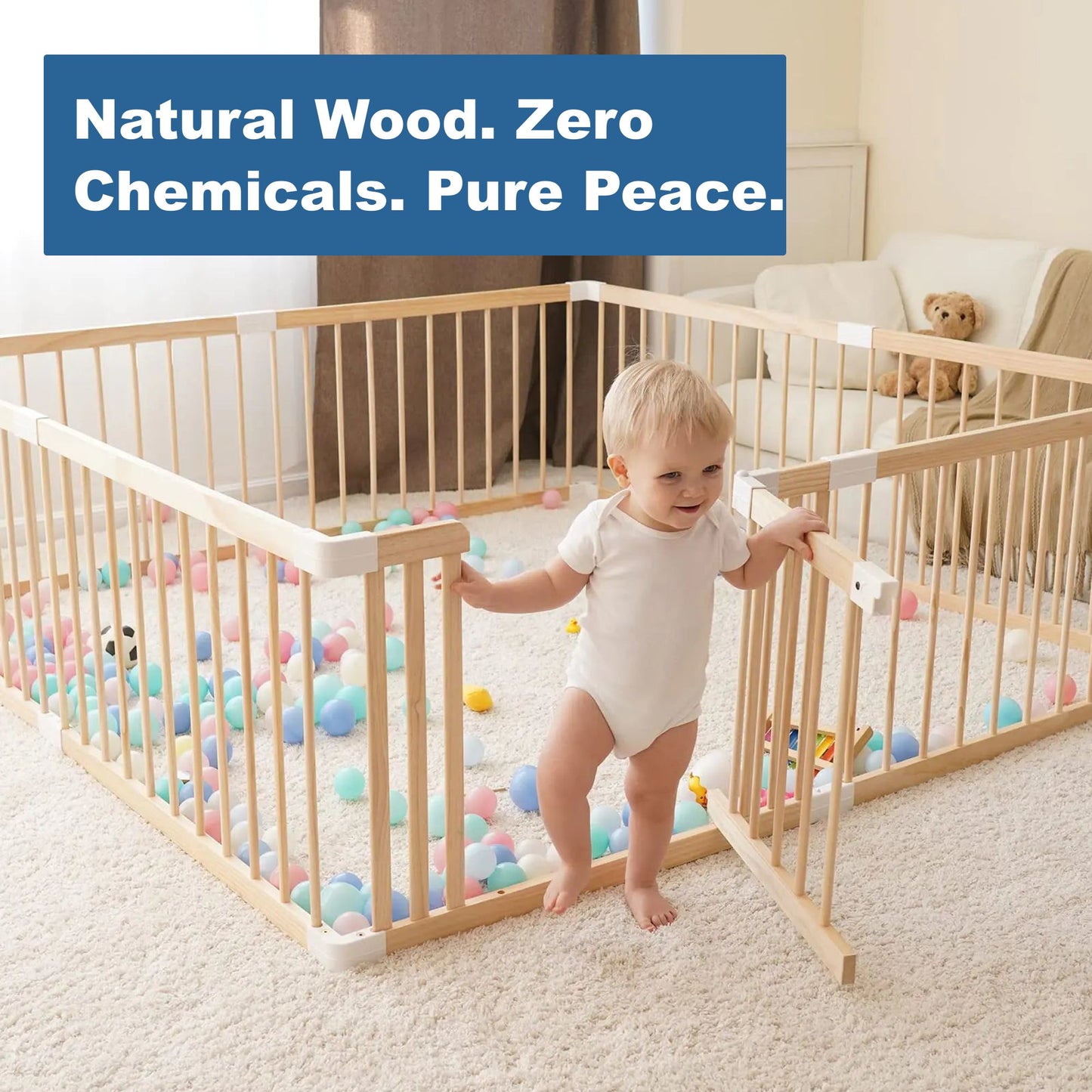 Natural Wood. Zero Chemicals. Pure Peace.
