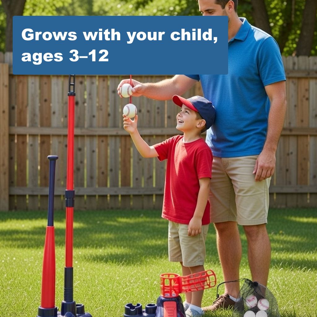 Grows with your child, ages 3–12