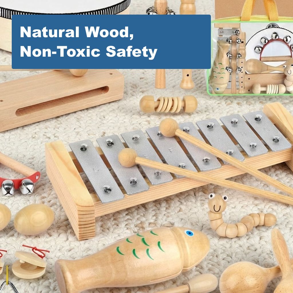 Natural Wood, Non-Toxic Safety