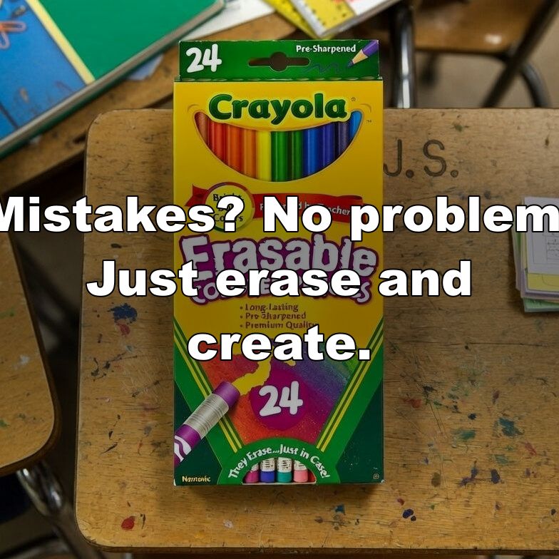 Mistakes? No problem. Just erase and create.