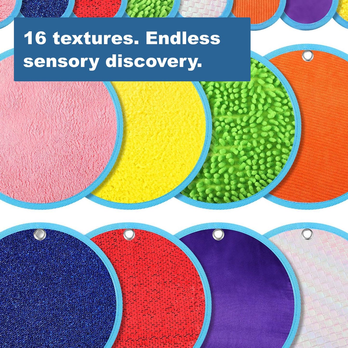 16 textures. Endless sensory discovery.