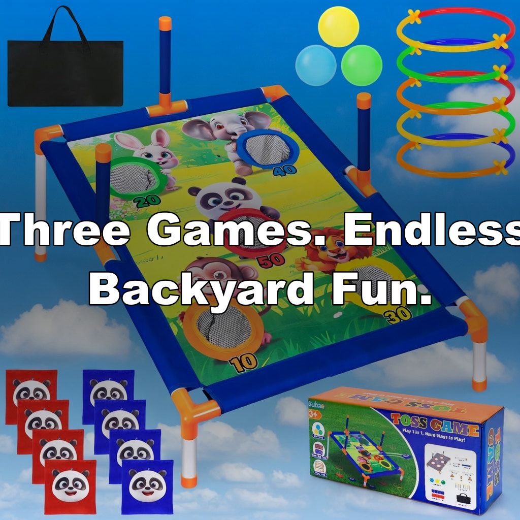 Three Games. Endless Backyard Fun.