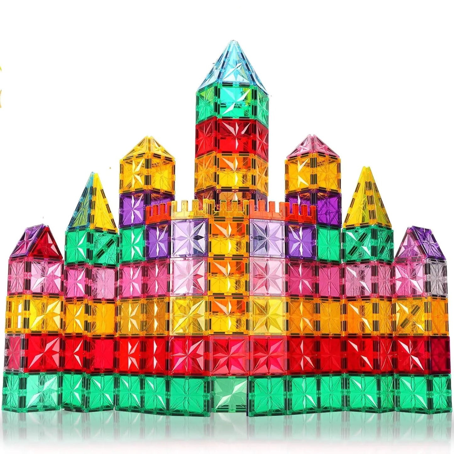 Vibrant Magnetic Tile Set 60PCS