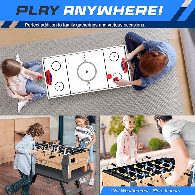 Playroom Dream Combo Table: Air Hockey & Foosball