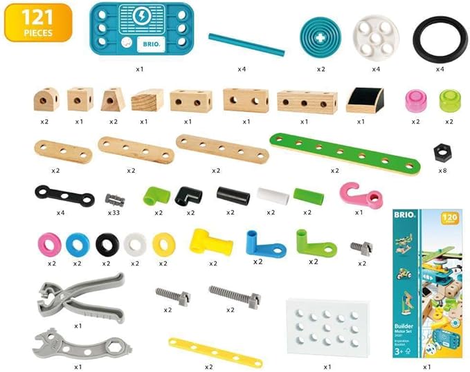 Mechanical Builder Motor Set - 120PC (STEM)