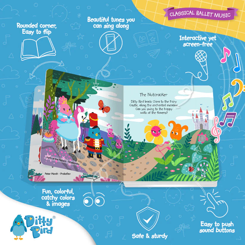 Musical Toddler Tunes Book | Interactive Nursery Rhymes