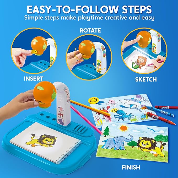 Creative Image Projector Kit for Kids with 72 Designs