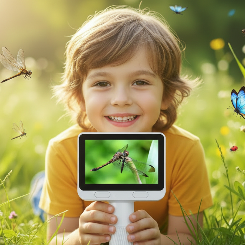 MiniScope Explorer: Kid's 1600X Handheld Digital Microscope with IPS