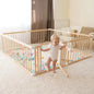 Wooden Baby Gate & Playpen (79" x 71" x 24")