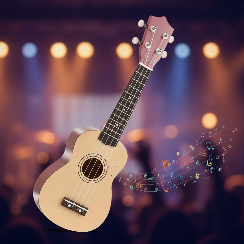Kids Wooden Acoustic Guitar (Ukulele Style)