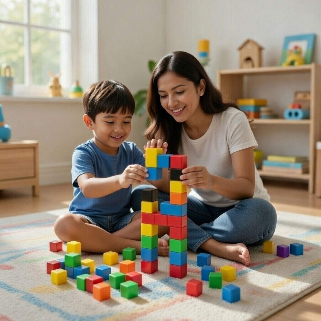 Colorful Magnetic Building Cubes 54PCS
