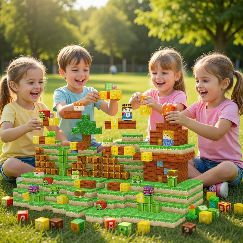 Mario Inspired 100PCS Magnetic Building Set