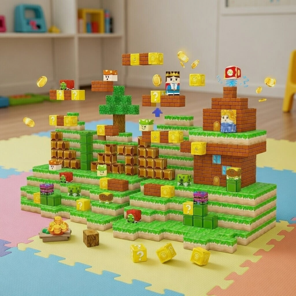Mario Inspired 100PCS Magnetic Building Set