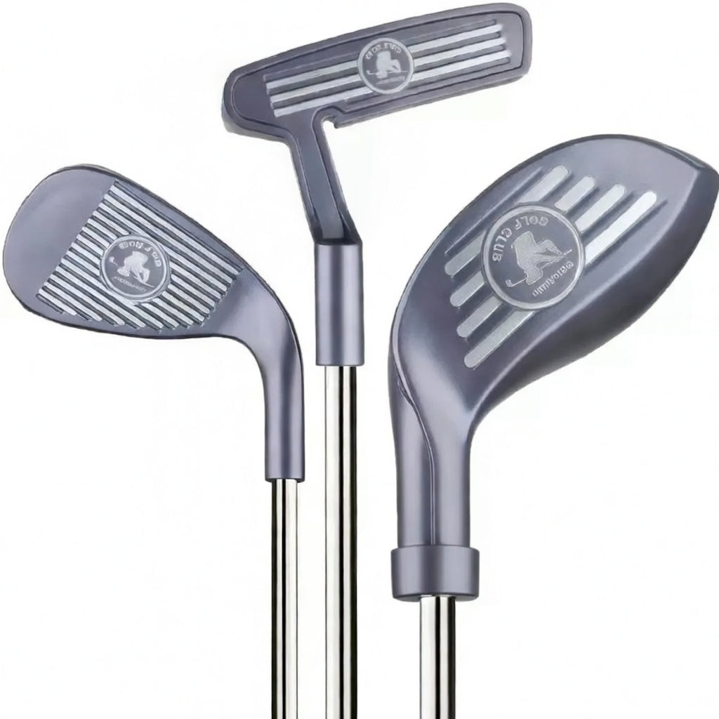 Junior Golf Pro Set with Putting Mat and Cornhole Style Chipping Board