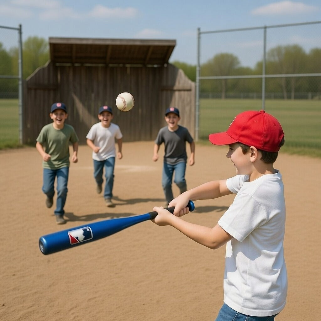 Franklin MLB Youth Jumbo Bat - Blue - Large Backyard Baseball