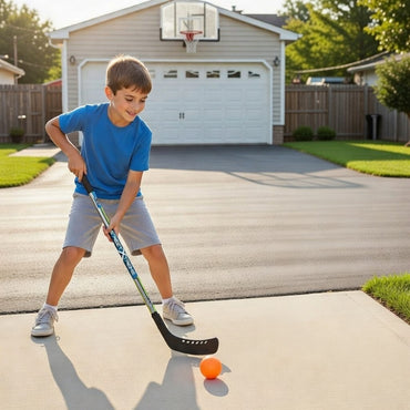 Street Hockey Player/Goalie Stick Set with Ball