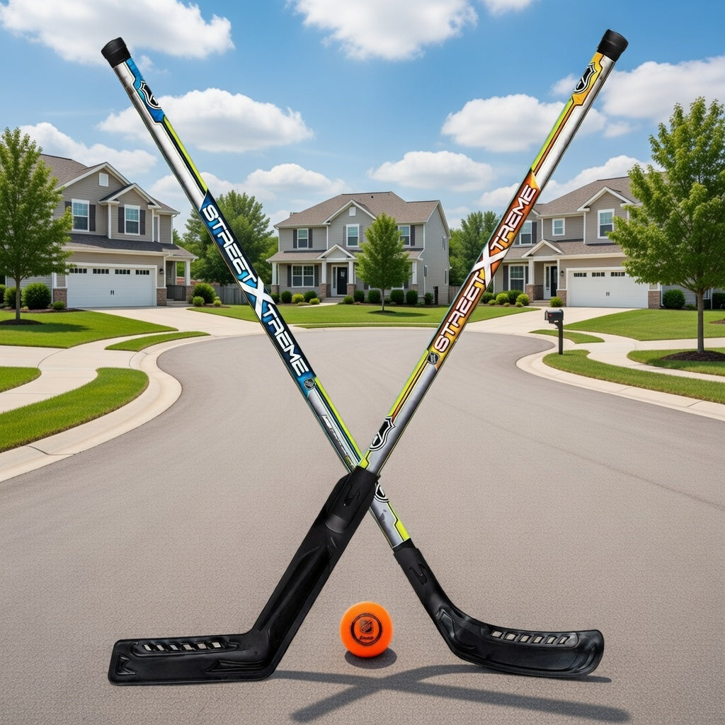Street Hockey Player/Goalie Stick Set with Ball