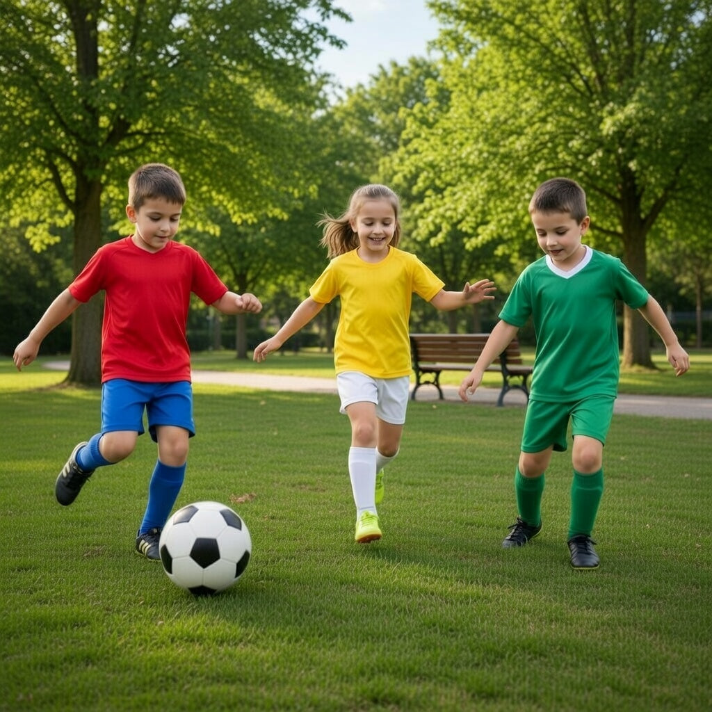 Kids' Soccer Ball 3-Pack with Pump