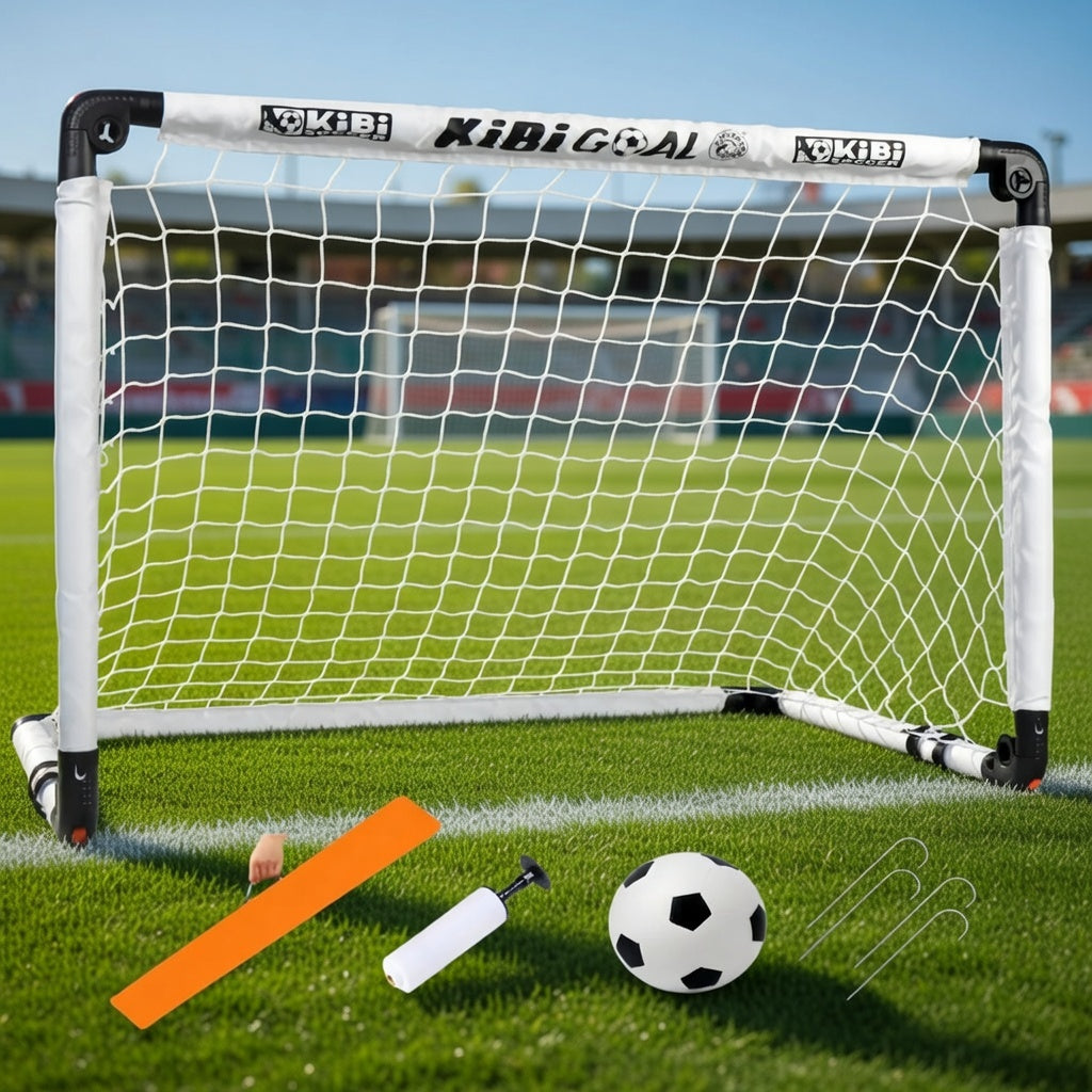 QuickSet Soccer Playset for Kids (Net, Ball, Pump, Cones, Bag inc)