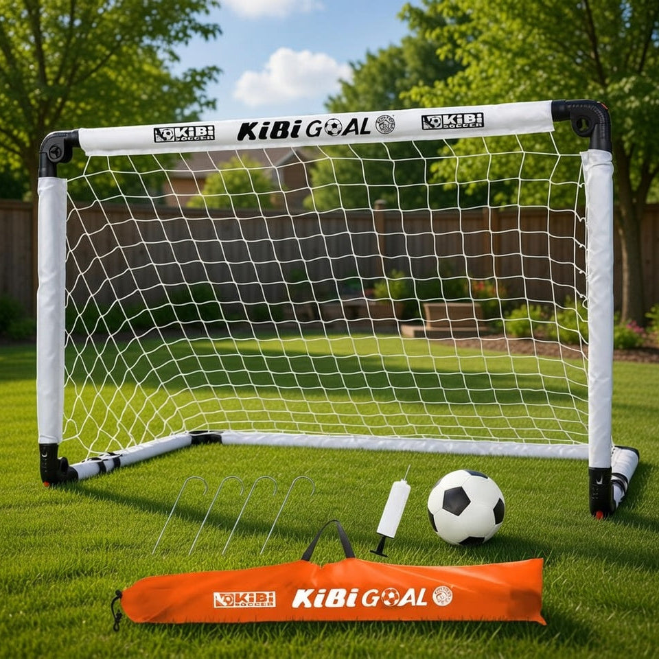 QuickSet Soccer Playset for Kids (Net, Ball, Pump, Cones, Bag inc)