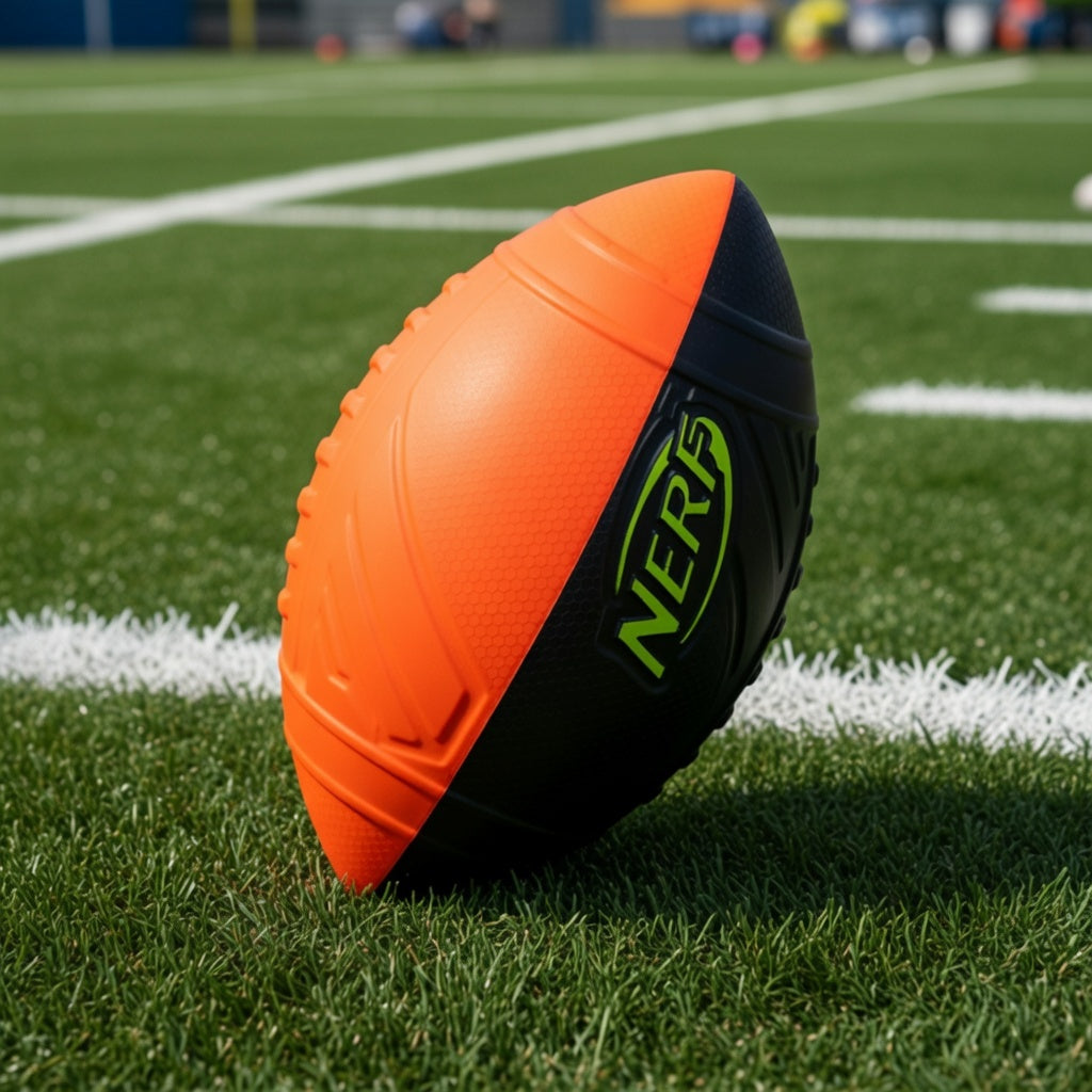 NERF Pro Grip Junior Football - Soft Foam for Indoor & Outdoor