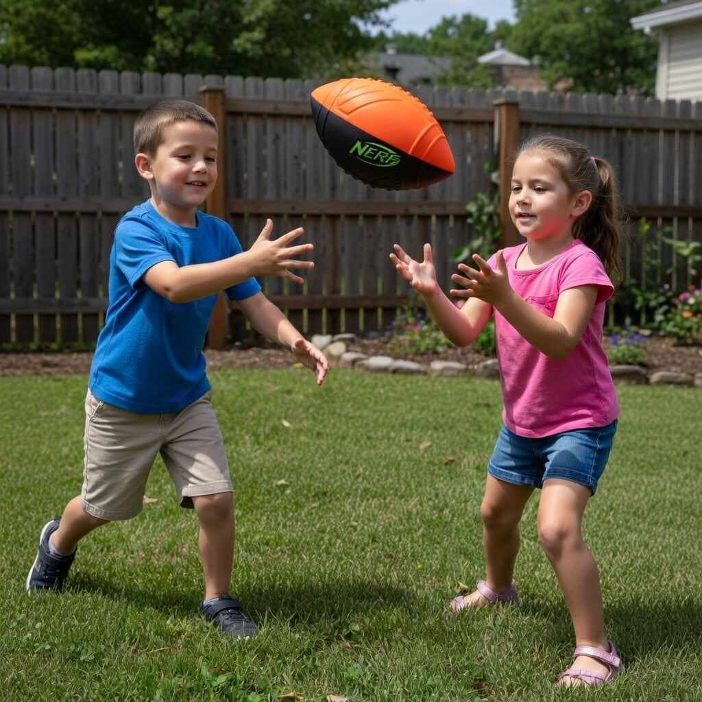NERF Pro Grip Junior Football - Soft Foam for Indoor & Outdoor