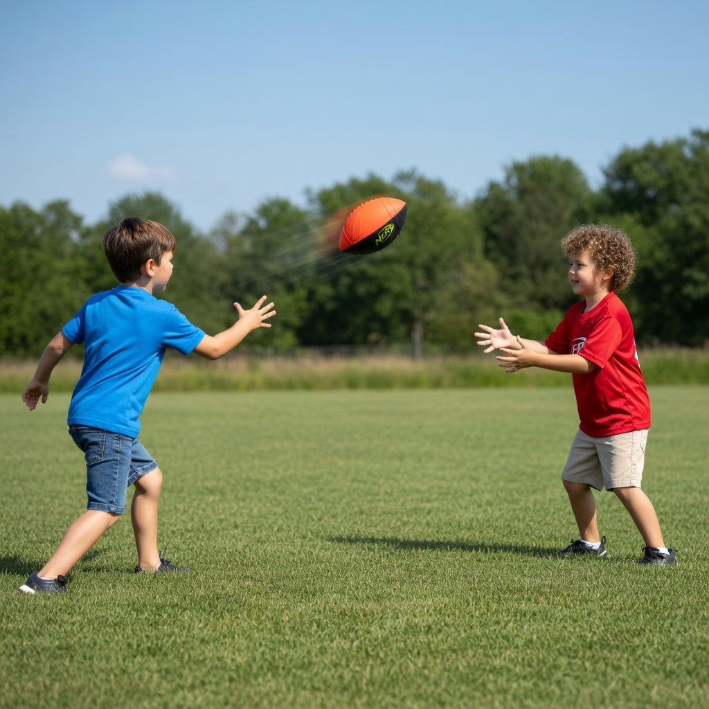 NERF Pro Grip Junior Football - Soft Foam for Indoor & Outdoor