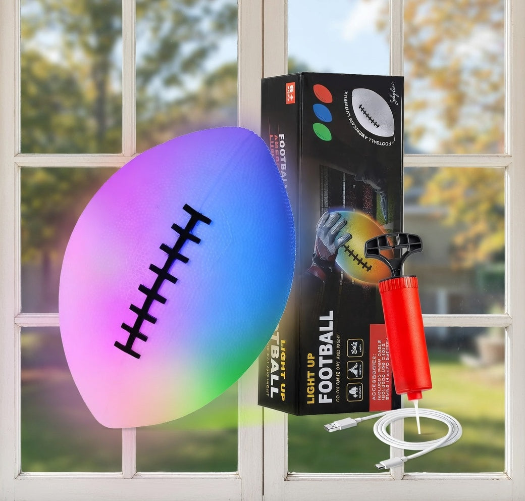 Luminous LED Football with Air Pump and USB-C