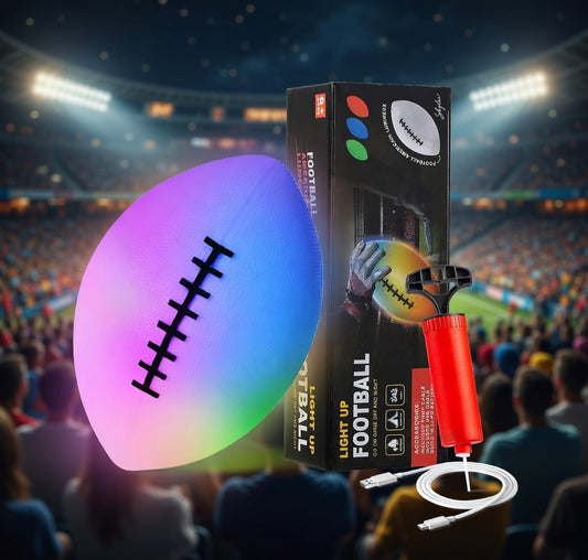 Luminous LED Football with Air Pump and USB-C
