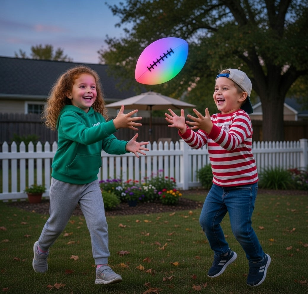 Luminous LED Football with Air Pump and USB-C