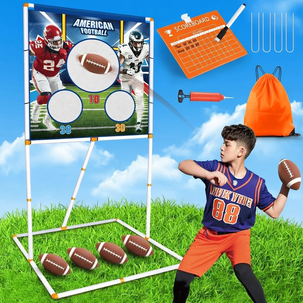 Football Toss Game Set for Accuracy and Skill Development