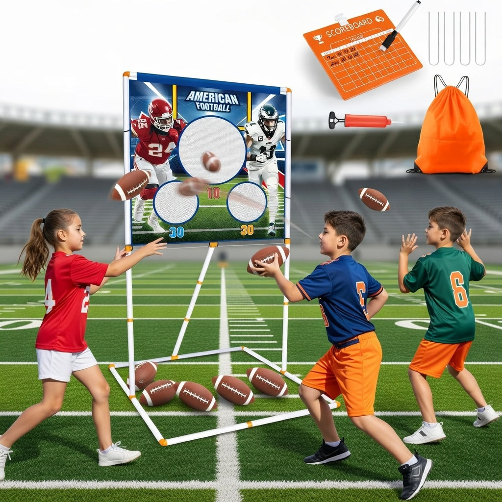Football Toss Game Set for Accuracy and Skill Development