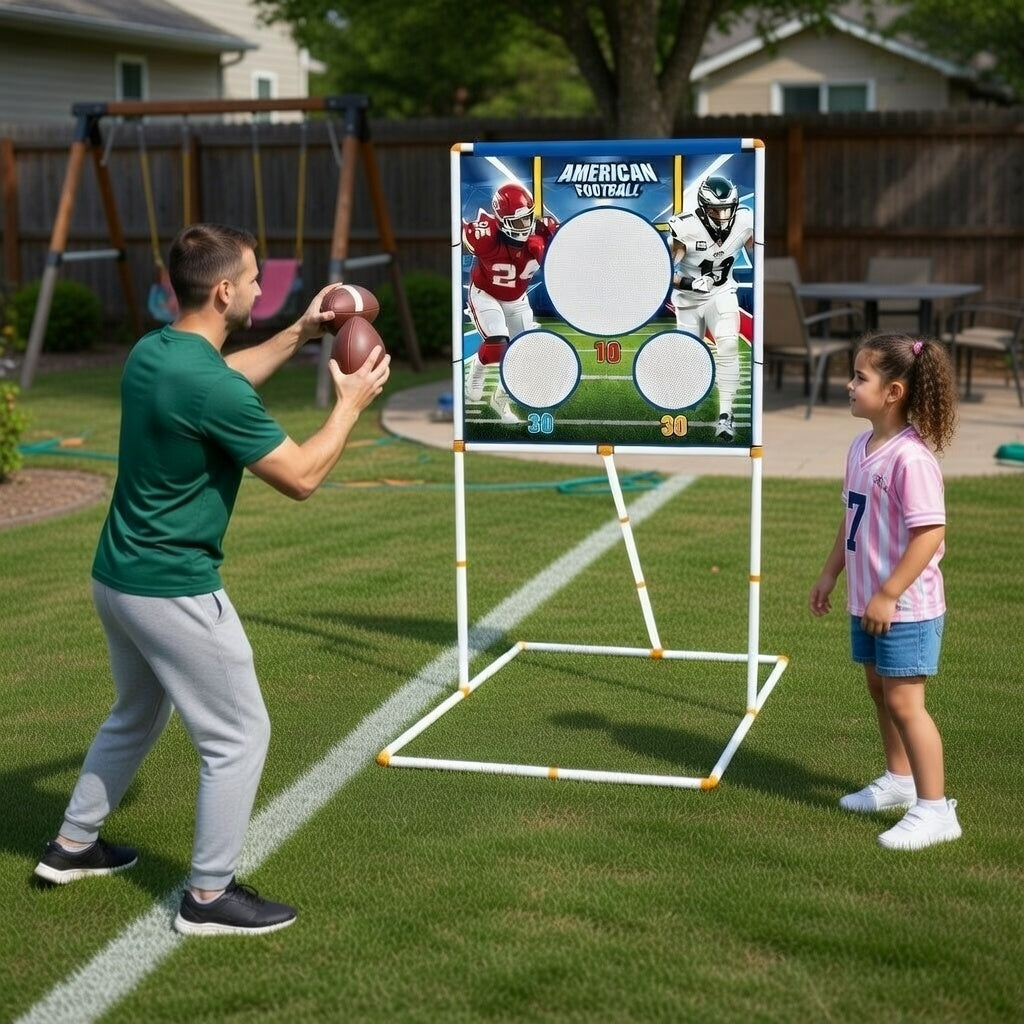 Football Toss Game Set for Accuracy and Skill Development
