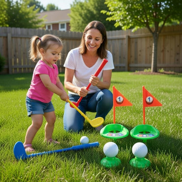 Kids Golf Explorer Set Including Plastic Driver, Iron and Putter