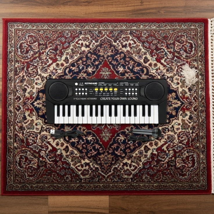 Playtime Piano - 37-Key Kids Keyboard Toy with Microphone