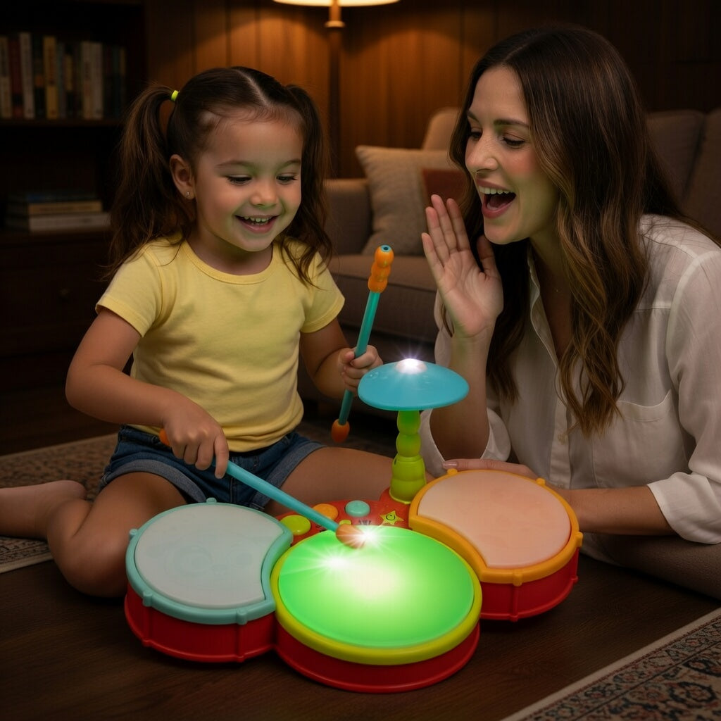 Tiny Tunes Drum Kit – Playful Music & Lights